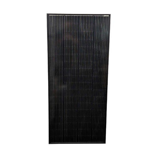 Sphere 200w Mono Crystalline Twin Cell BLACK Solar Panel - 670x1480x35mm