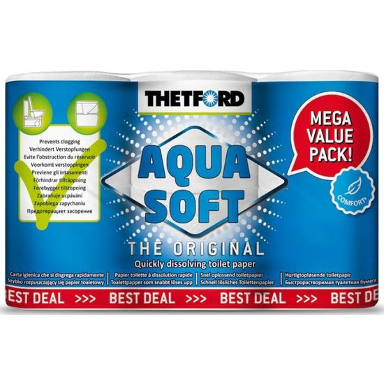 Aquasoft Toilet Paper 6pk