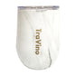 Travino Stemless Insulated Glitter Tumbler - Marble White